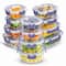 Joyful by JoyJolt® 24-Piece Purple Glass Storage Container Set with Leakproof Lids